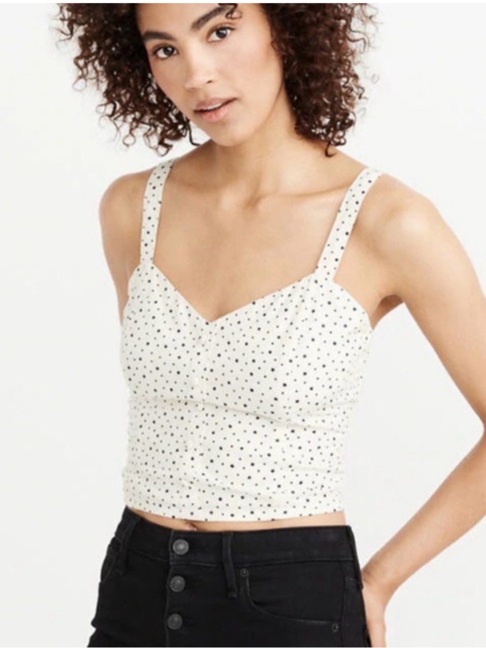 Abercrombie & Fitch Cropped Cami Star-patterned